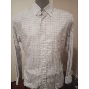 Paul & Shark Yachting Long Sleeve Button Shirt Mens Large L Light Blue Plaid